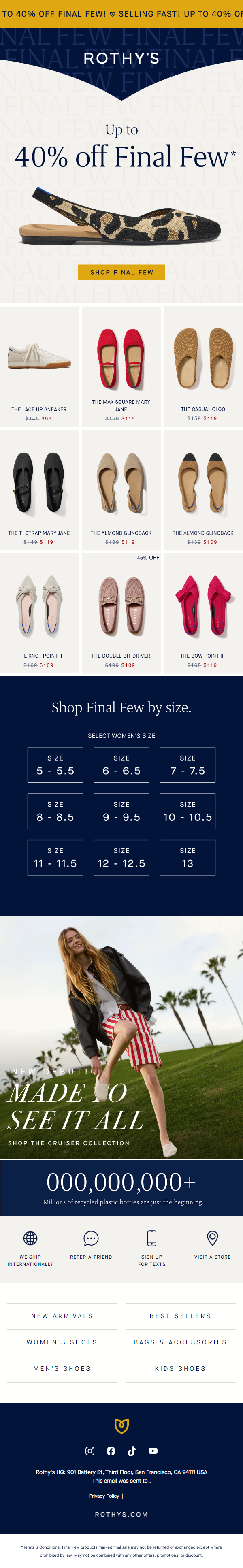 Newsletter preview: Final Few flats! Move fast.
