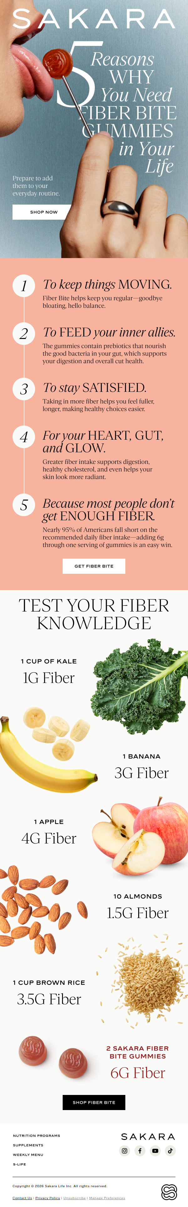 Newsletter preview: You Need These Fiber Gummies