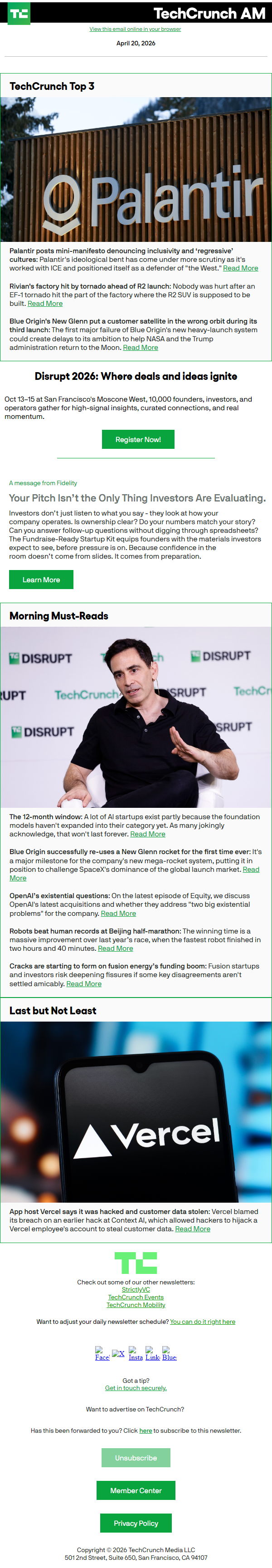 Newsletter preview: Palantir posts mini-manifesto denouncing inclusivity and ‘regressive’ cultures