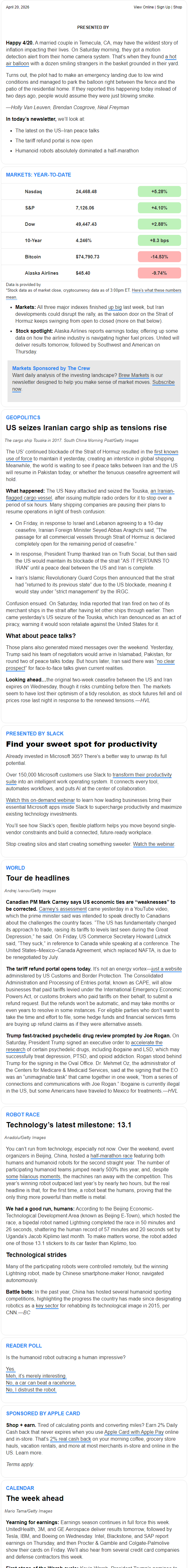 Newsletter preview: ☕ Mixed messages