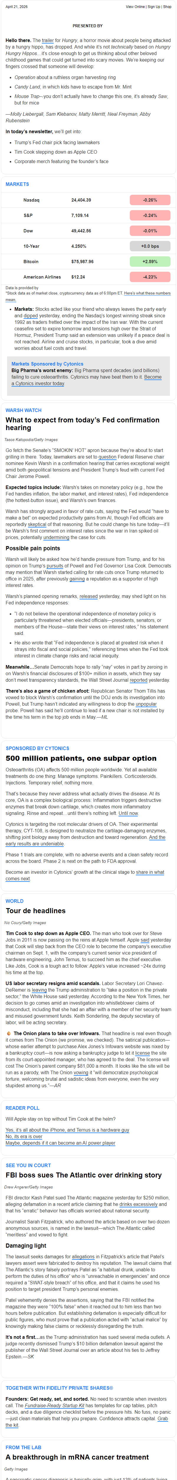 Newsletter preview: ☕️ Just asking questions