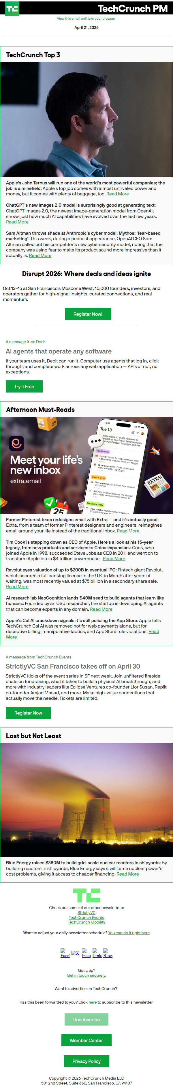 Newsletter preview: Apple's John Ternus will run one of the world's most powerful companies; the job is a minefield
