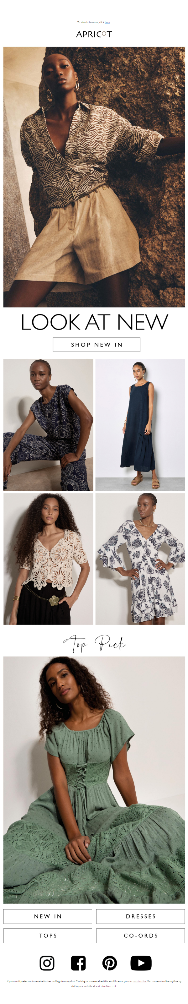 Newsletter preview: Time For New - New Season Styles