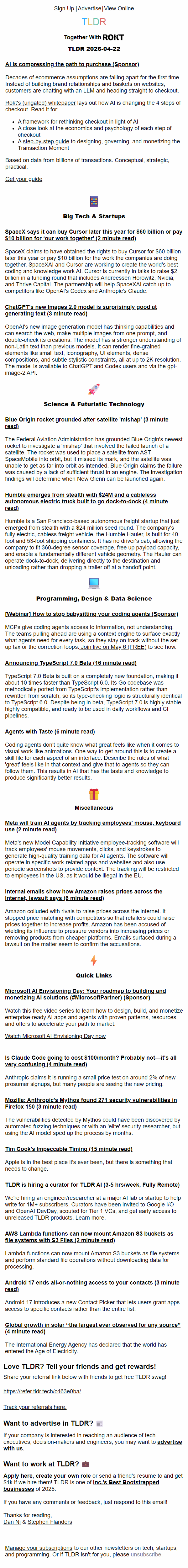 Newsletter preview: SpaceX Cursor deal 💰, Meta AI employee tracking 🤖, packaging taste 👩🏻‍🎨