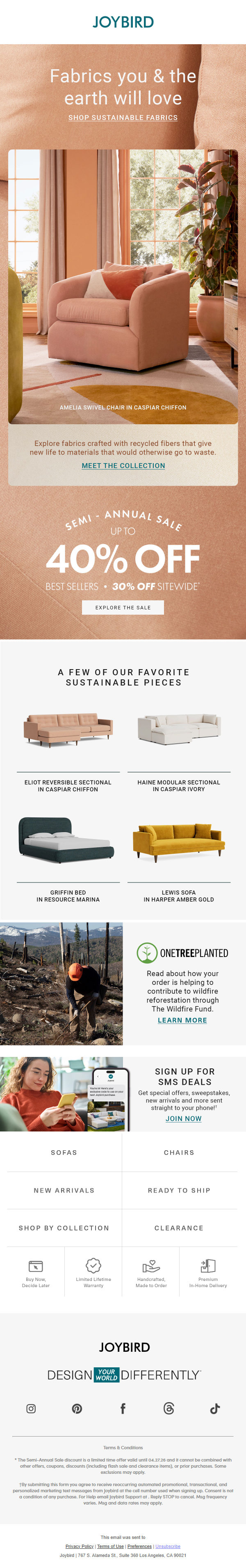 Newsletter preview: 🌎 Have you met our sustainable fabrics?