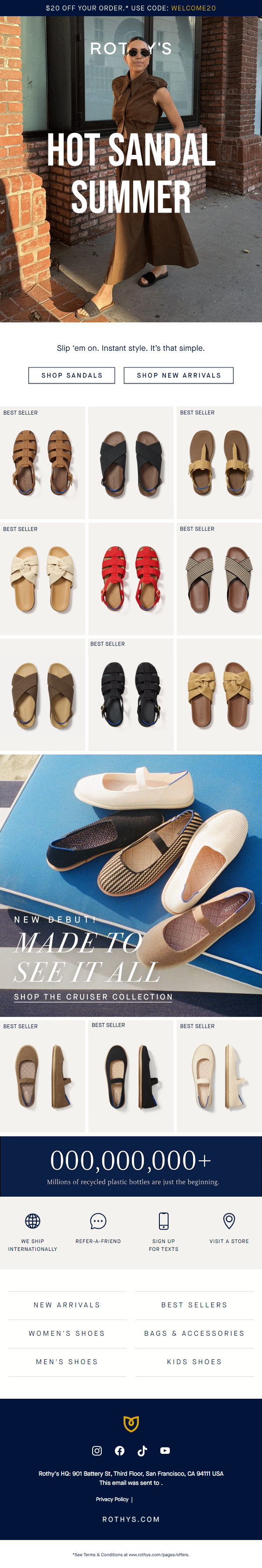 Newsletter preview: *The* sandals of summer.