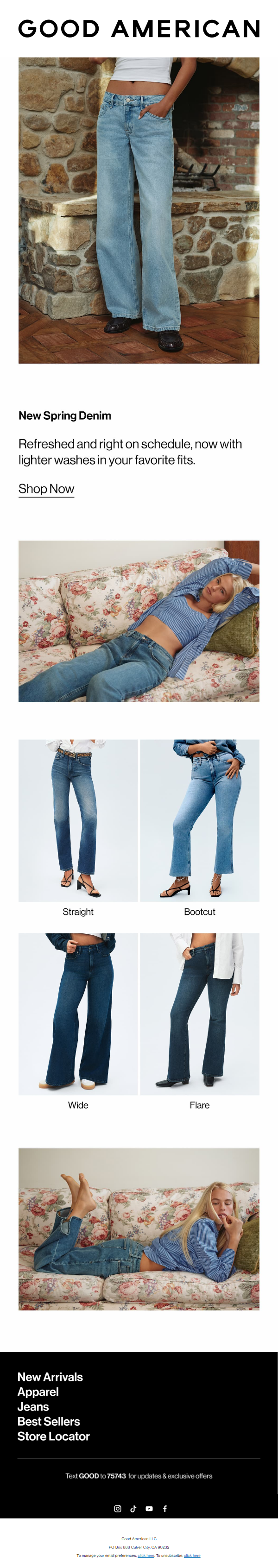 Newsletter preview: Spring Denim is here