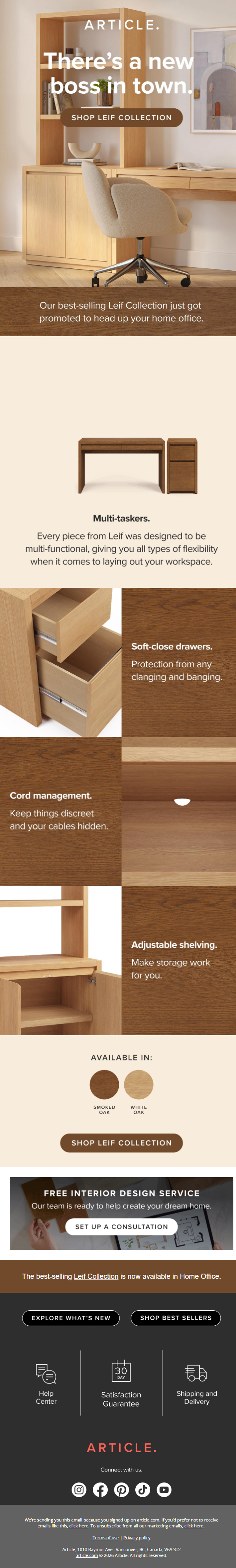 Newsletter preview: New product alert