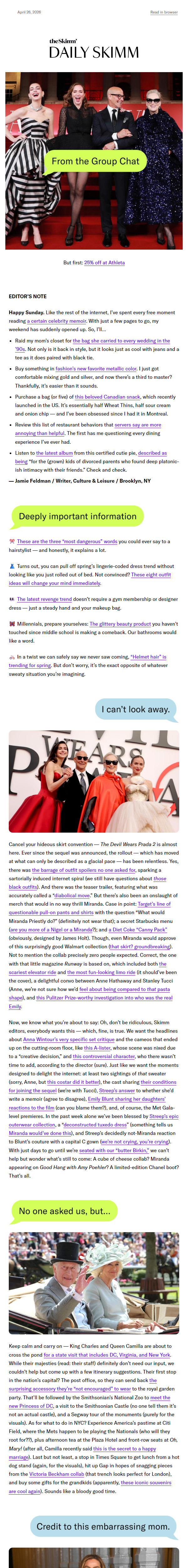 Newsletter preview: Three Words That Will Ruin a Haircut ✂️