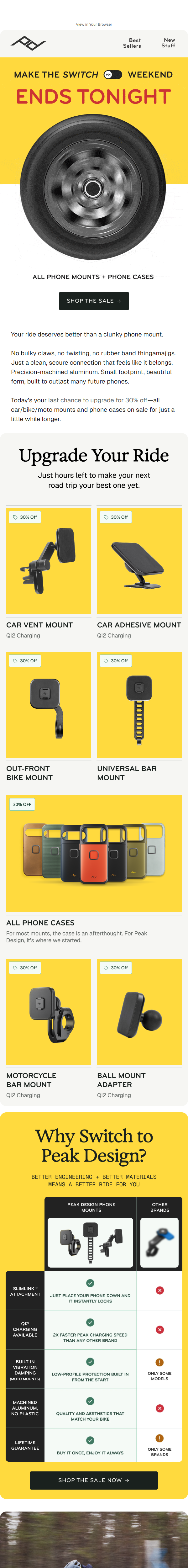 Newsletter preview: Make that switch now.