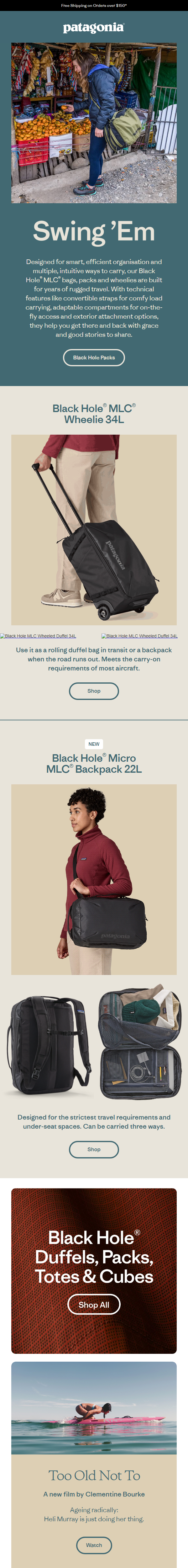 Newsletter preview: Travel like a pro: Black Hole MLC bags