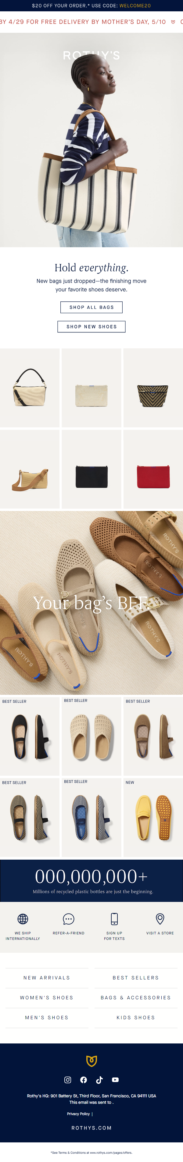 Newsletter preview: Add to cart: NEW bags.