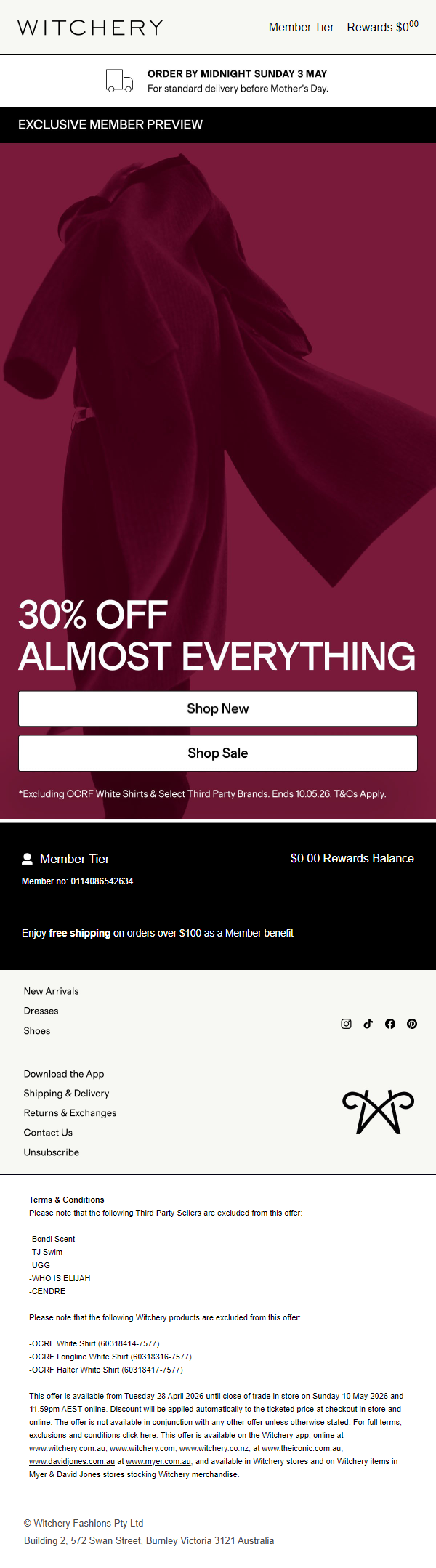 Newsletter preview: Your Exclusive Member Preview