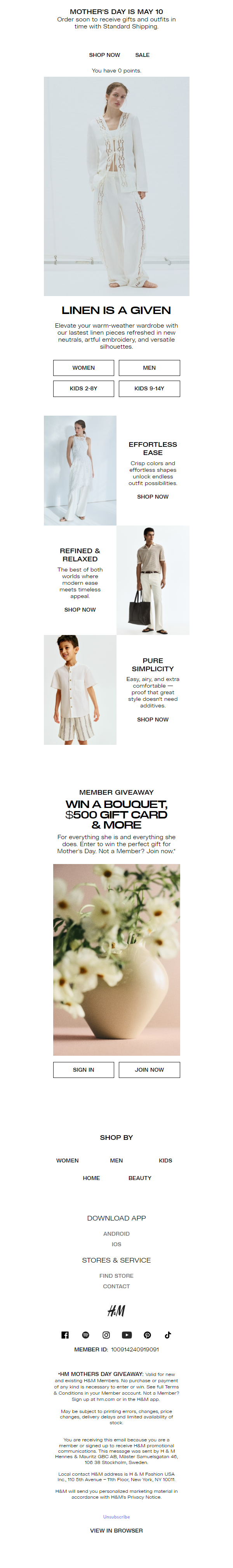 Newsletter preview: Linen is always the answer