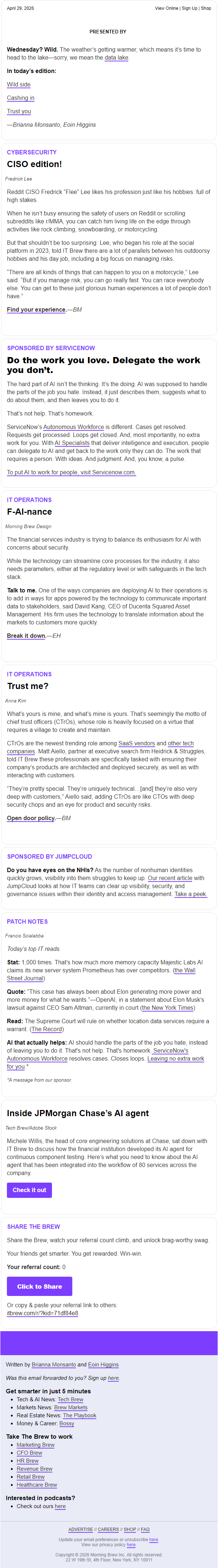Newsletter preview: ☕️ Risk management