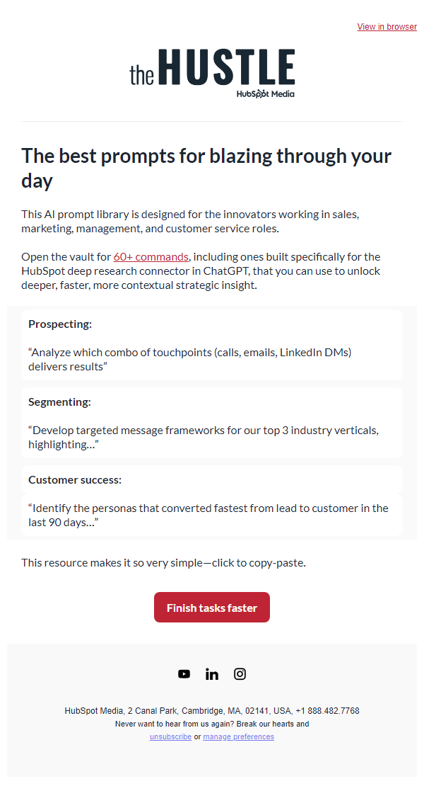 Newsletter preview: 60 powerhouse prompts 😤