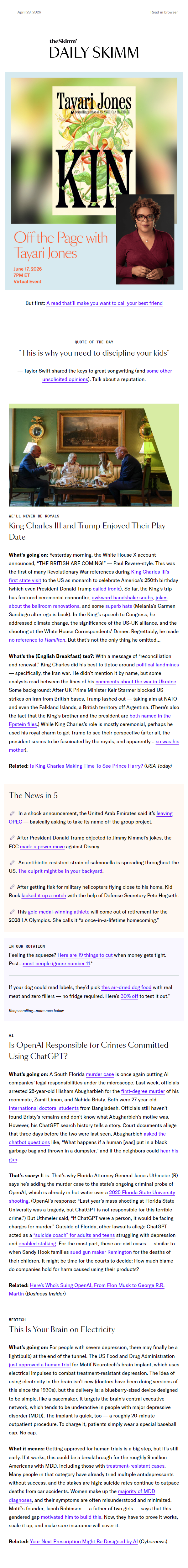Newsletter preview: Let me see your Tootsie Roll