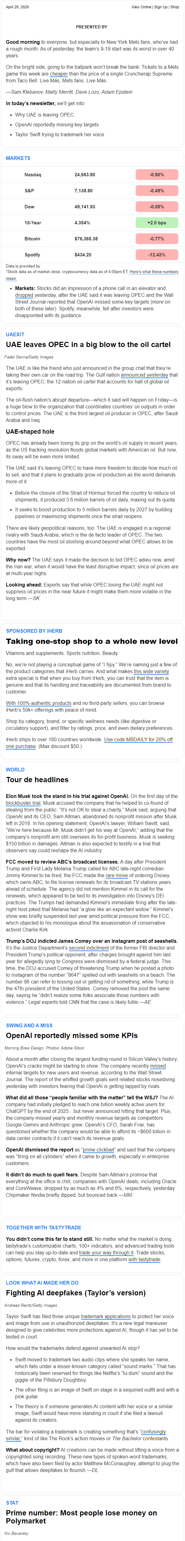Newsletter preview: ☕️ Sloshing around