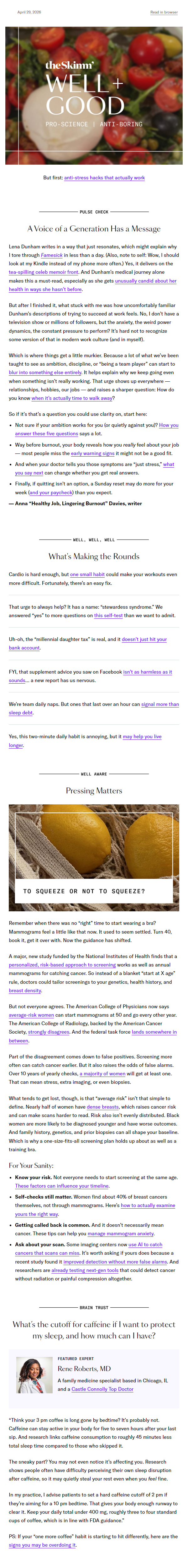 Newsletter preview: Two minutes to a longer lifespan