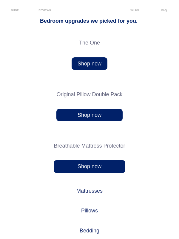 Save 25% on a complete sleep setup.