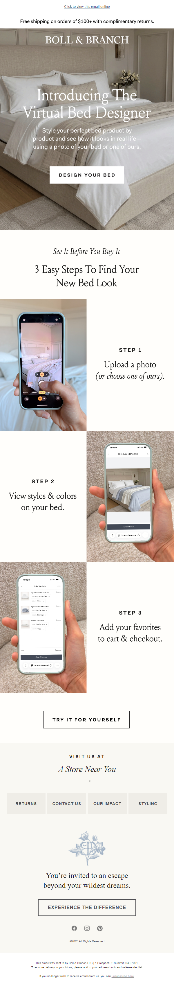Newsletter preview: Introducing the Virtual Bed Designer ✨