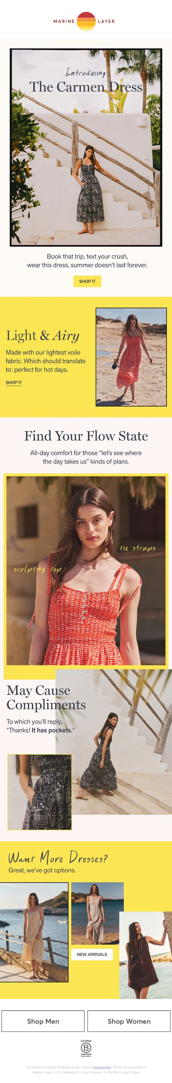 Newsletter preview: Drop Everything—The Carmen Dress Is Here