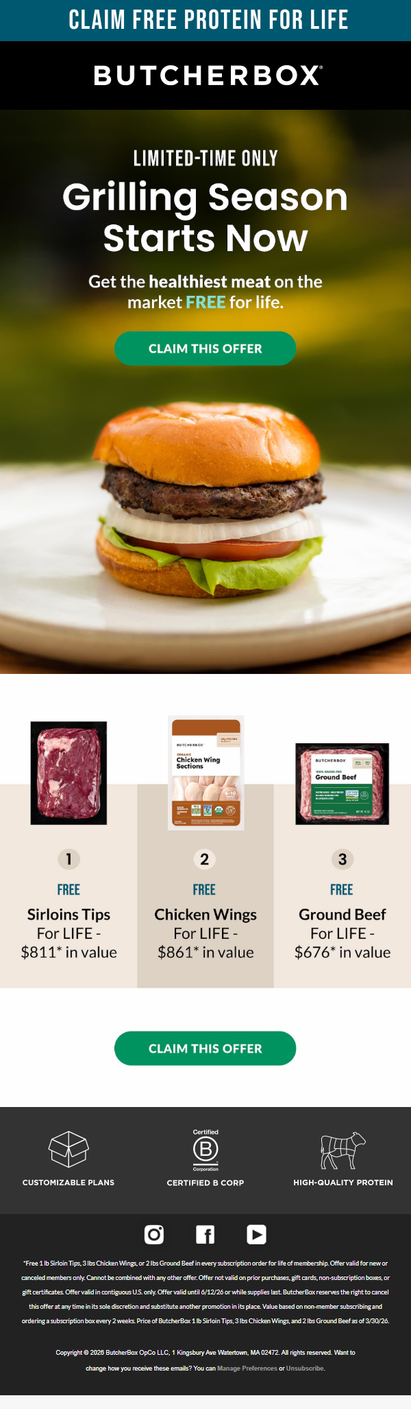 Newsletter preview: 🥩🔥 New promo drop alert!
