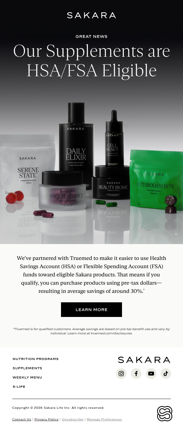 Newsletter preview: Use Your HSA/FSA Dollars With Us