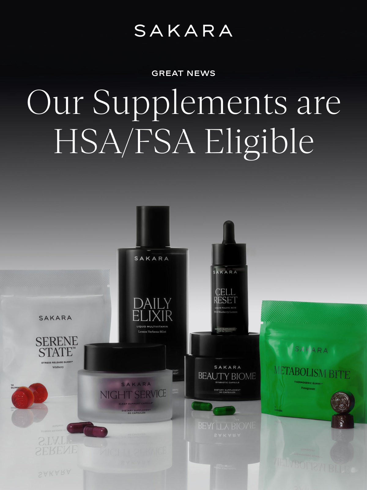 Our Supplements are HSA/FSA Eligible 