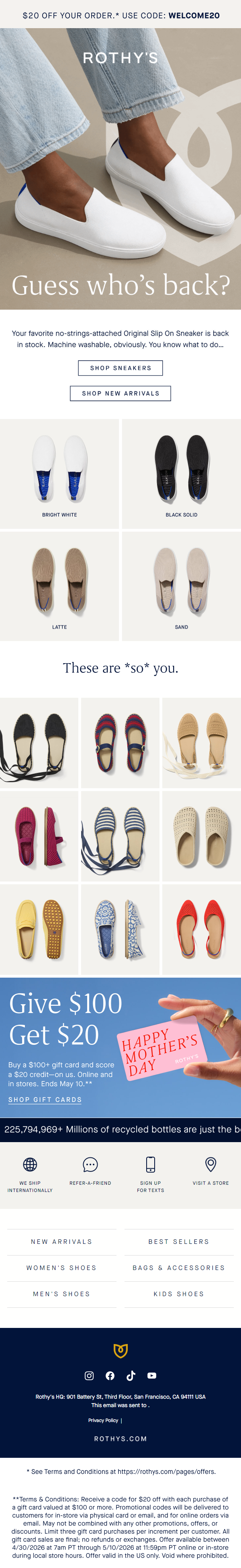 Newsletter preview: The Slip On Sneaker is back, baby!