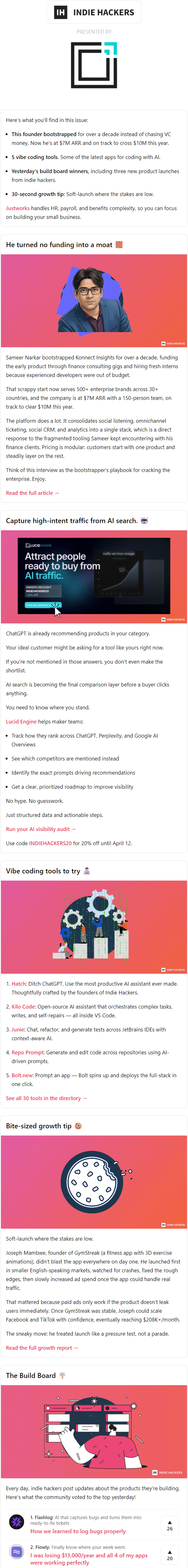 Newsletter preview: 🗞️ What's New: Bootstrappig a $7M ARR enterprise product, invest in yourself, do a low-stakes soft-launch