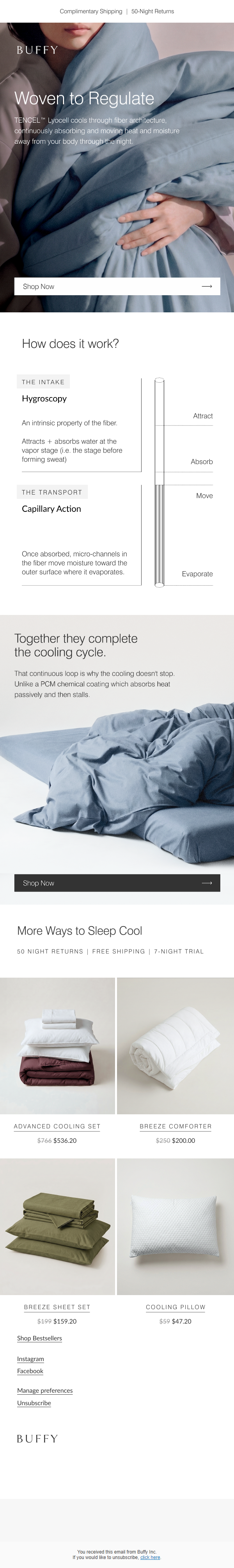 Cool, dry, uninterrupted sleep—finally