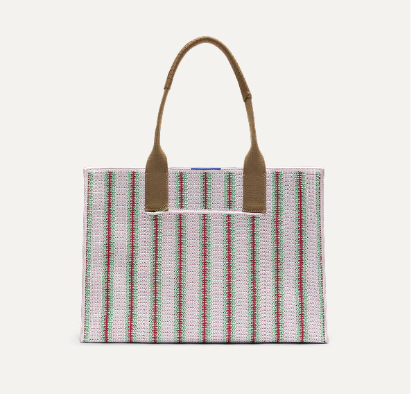 The Classic Tote- Watermelon Market Stripe