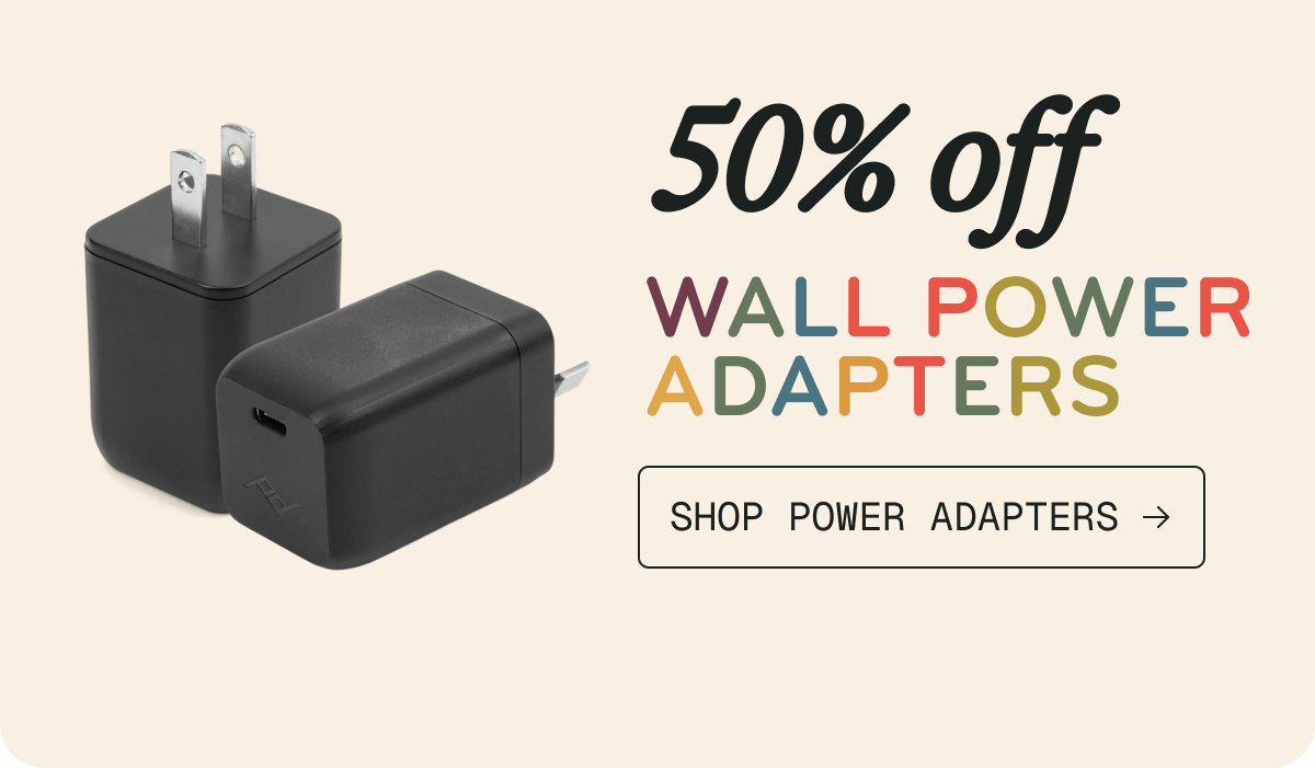 50% off Wall Power Adapters