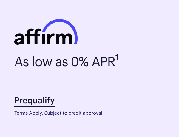 affirm. As low as 0% APR