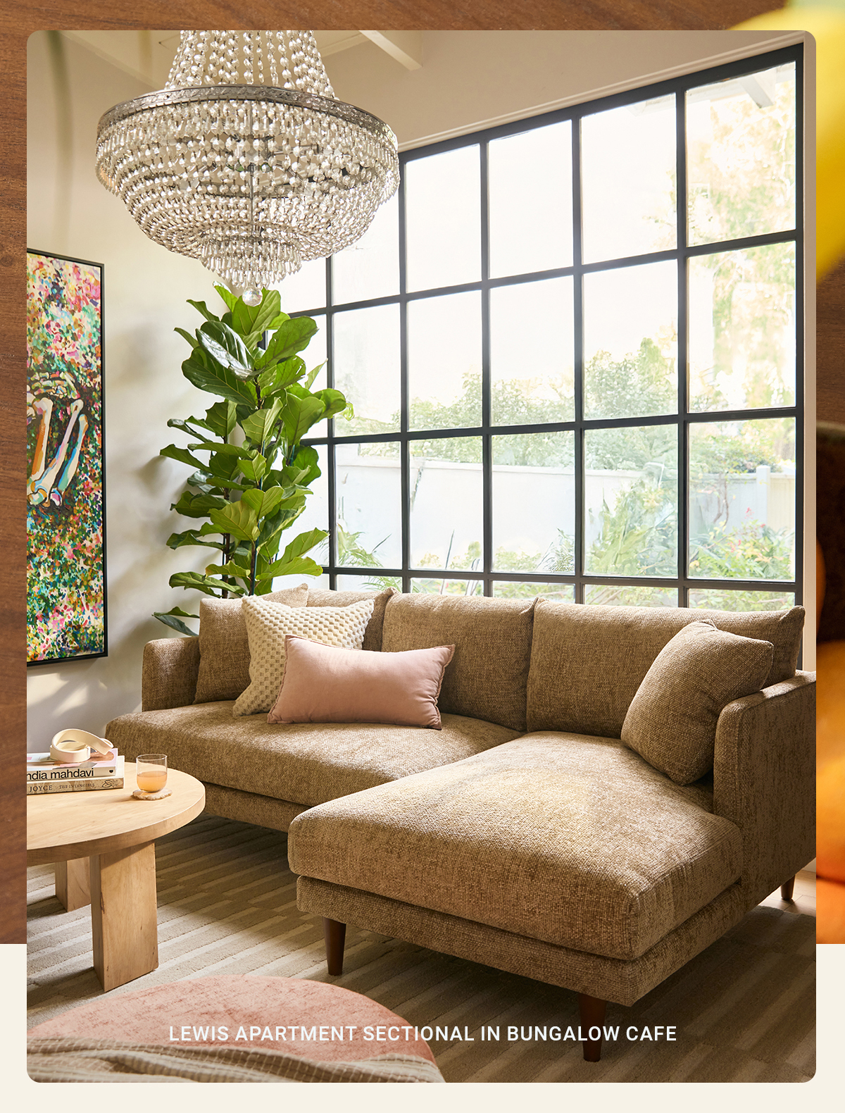 LEWIS APARTMENT SECTIONAL IN BUNGALOW CAFE