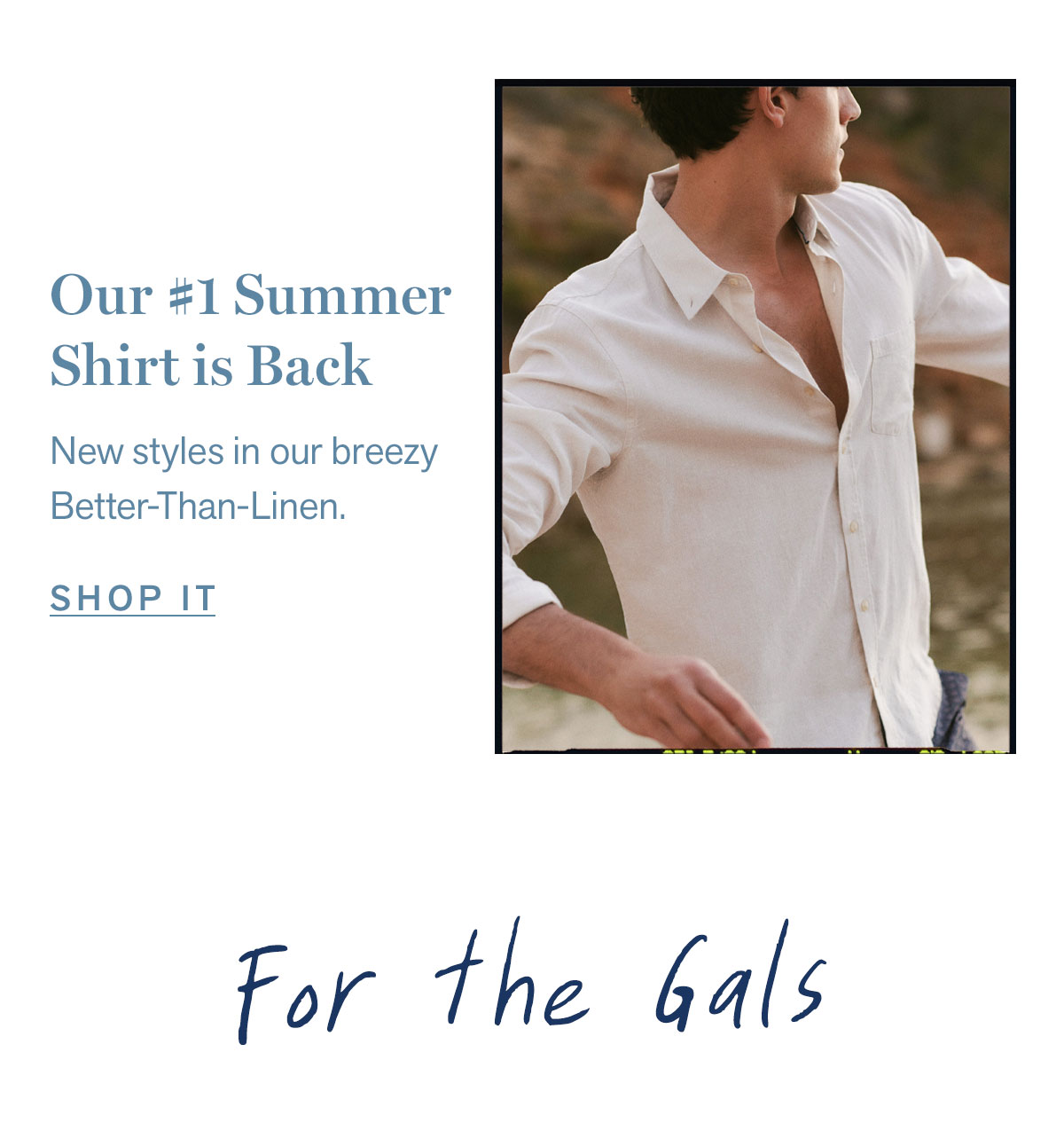 Our #1 summer shirt is back