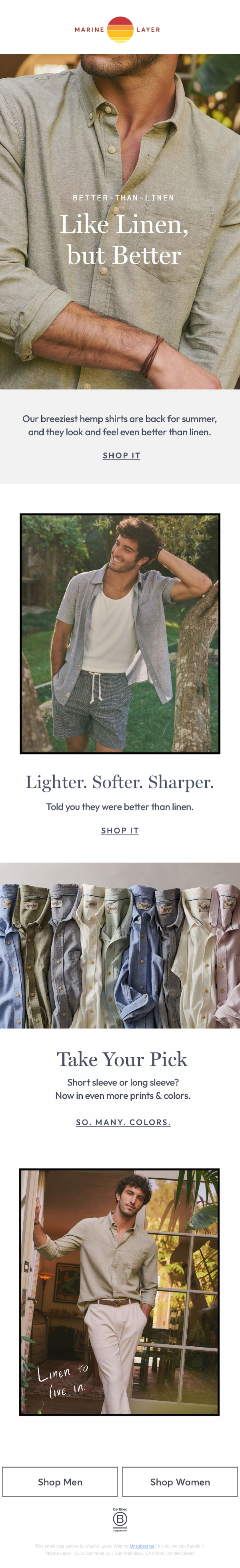 Newsletter preview: New Button-Downs To Beat the Heat
