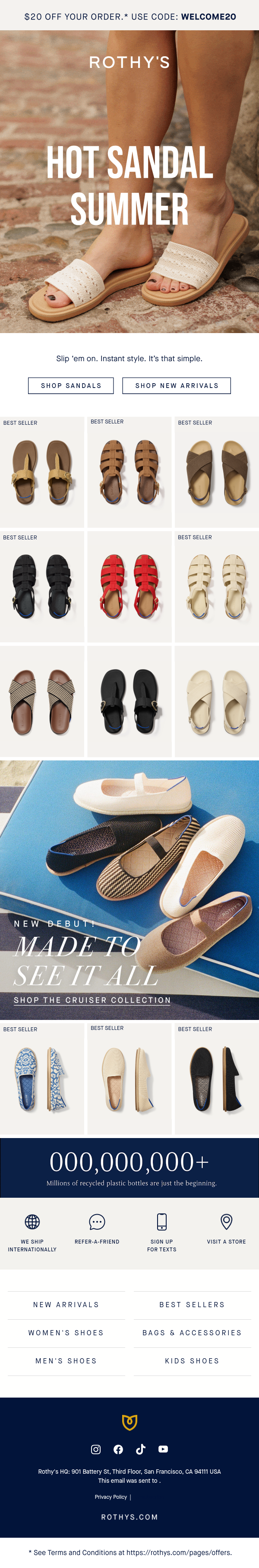 Newsletter preview: *The* sandals of summer.