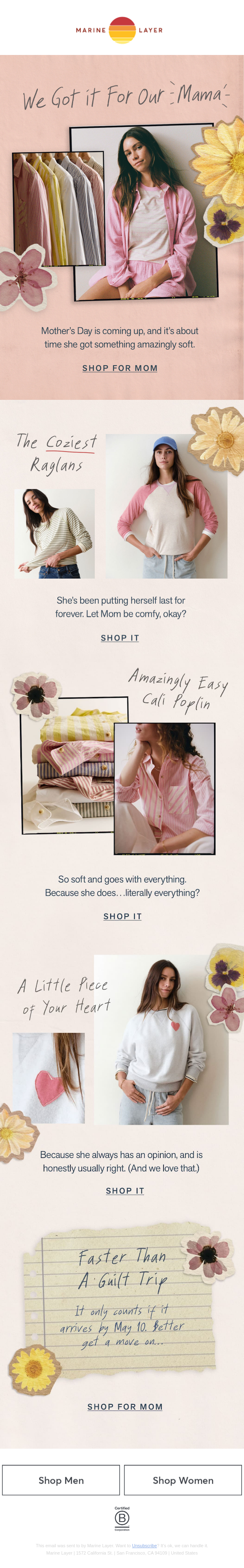 Newsletter preview: The Softest Mother’s Day Gifts