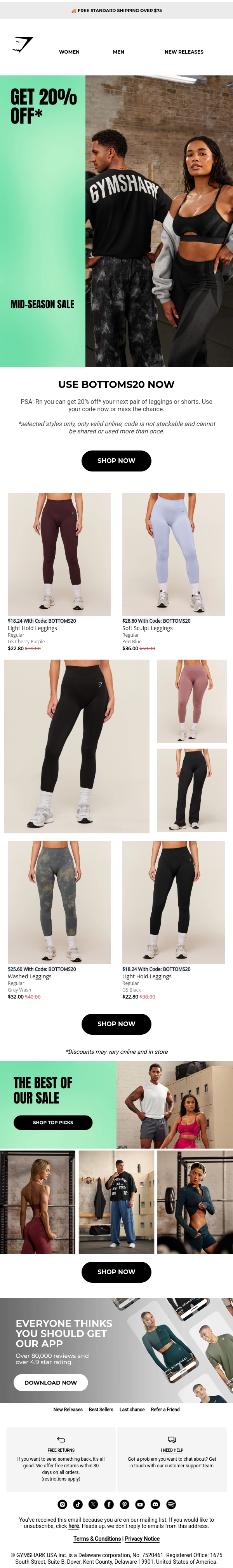 Newsletter preview: Want 20% off* these? 😉 👇 🛍️