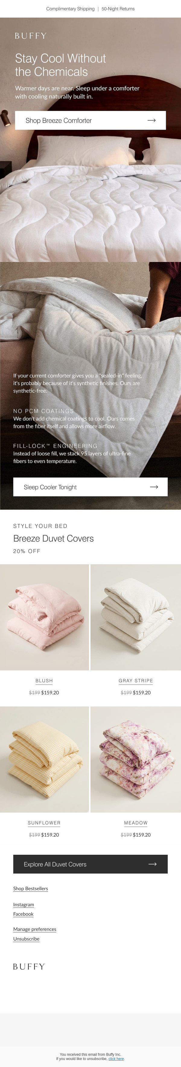Newsletter preview: Cool sleep without the chemical trade-off.