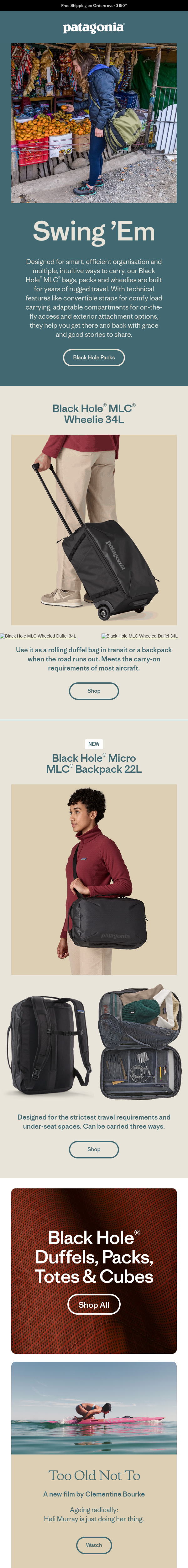 Newsletter preview: Travel like a pro: Black Hole MLC bags