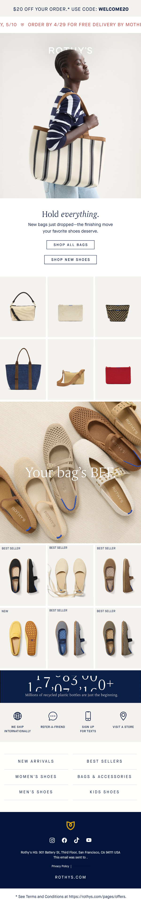 Newsletter preview: Add to cart: NEW bags.