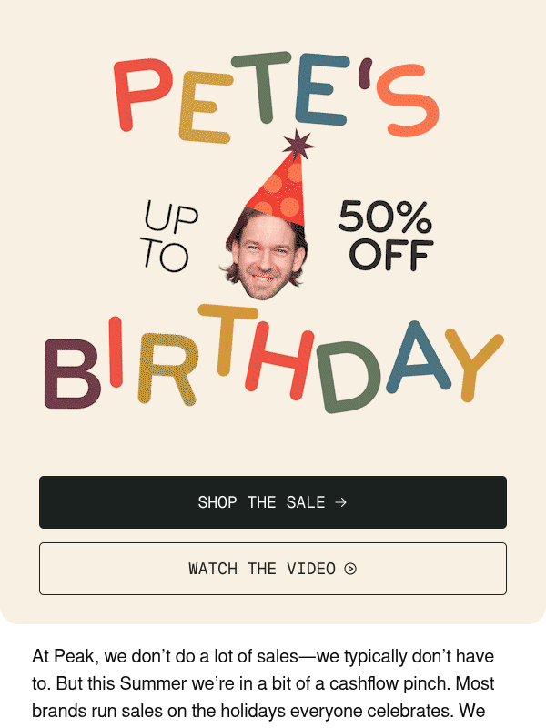Newsletter preview: 𝓥𝓮𝓻𝔂 Happy 43rd.